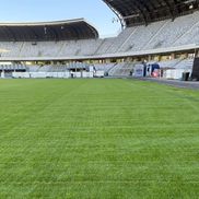 Cum arată gazonul de pe Cluj Arena, după Untold X/ foto: Facebook @Mihai Tișe
