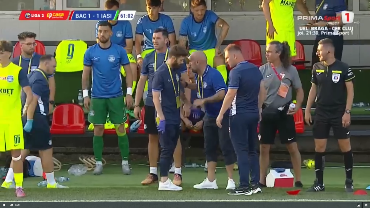 Tony da Silva s-a accidentat în FC Bacău - Poli Iași