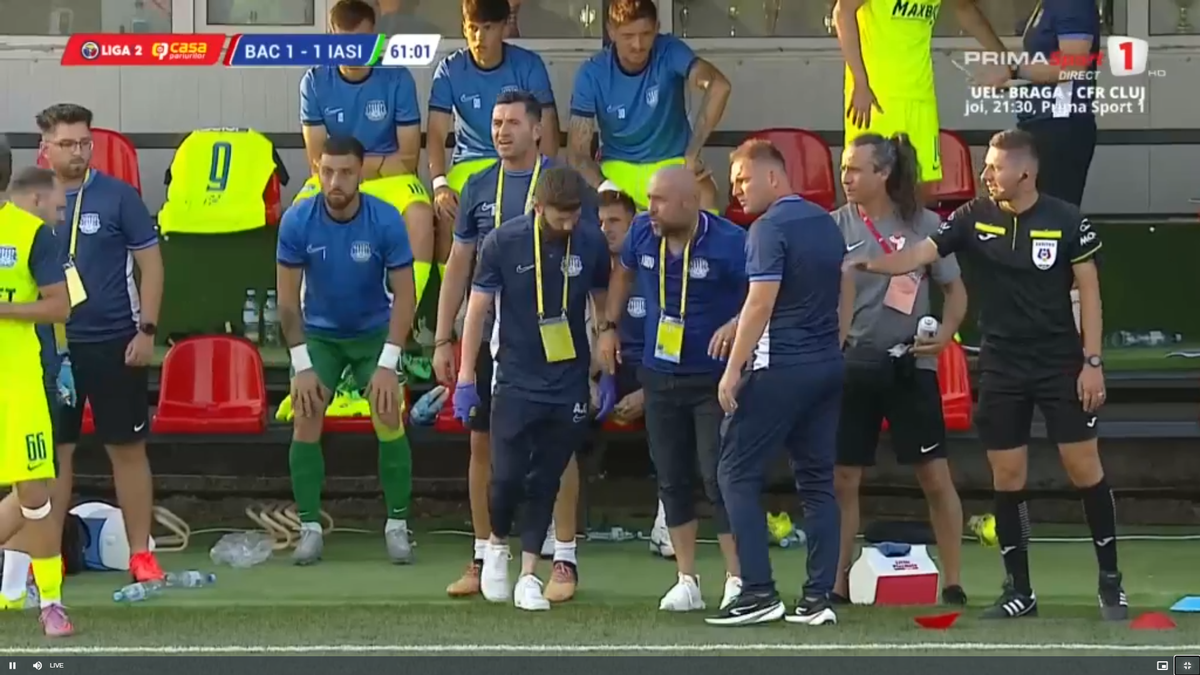 Tony da Silva s-a accidentat în FC Bacău - Poli Iași