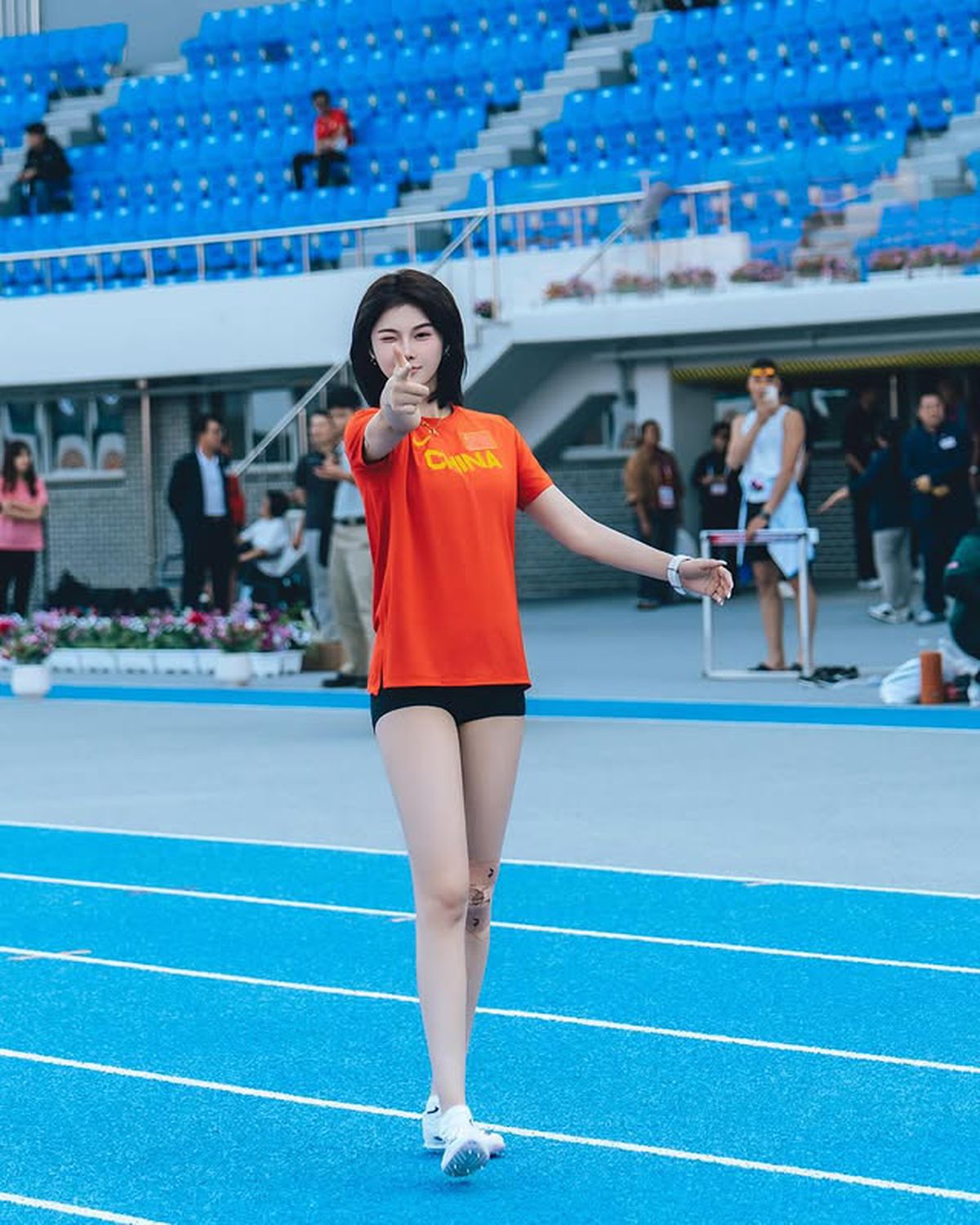 Atleta chineză Wu Yanni