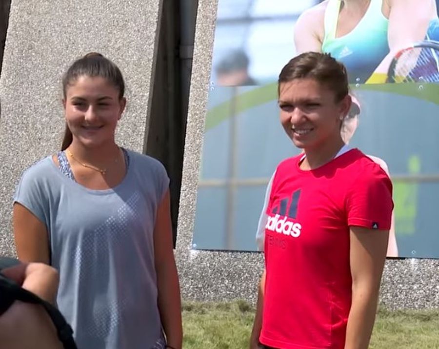FOTO DE COLECȚIE » Canadienii au găsit prima imagine cu Simona Halep și Bianca Andreescu împreună