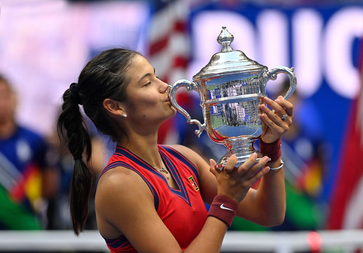 Emma Raducanu, trofeu US Open 2021