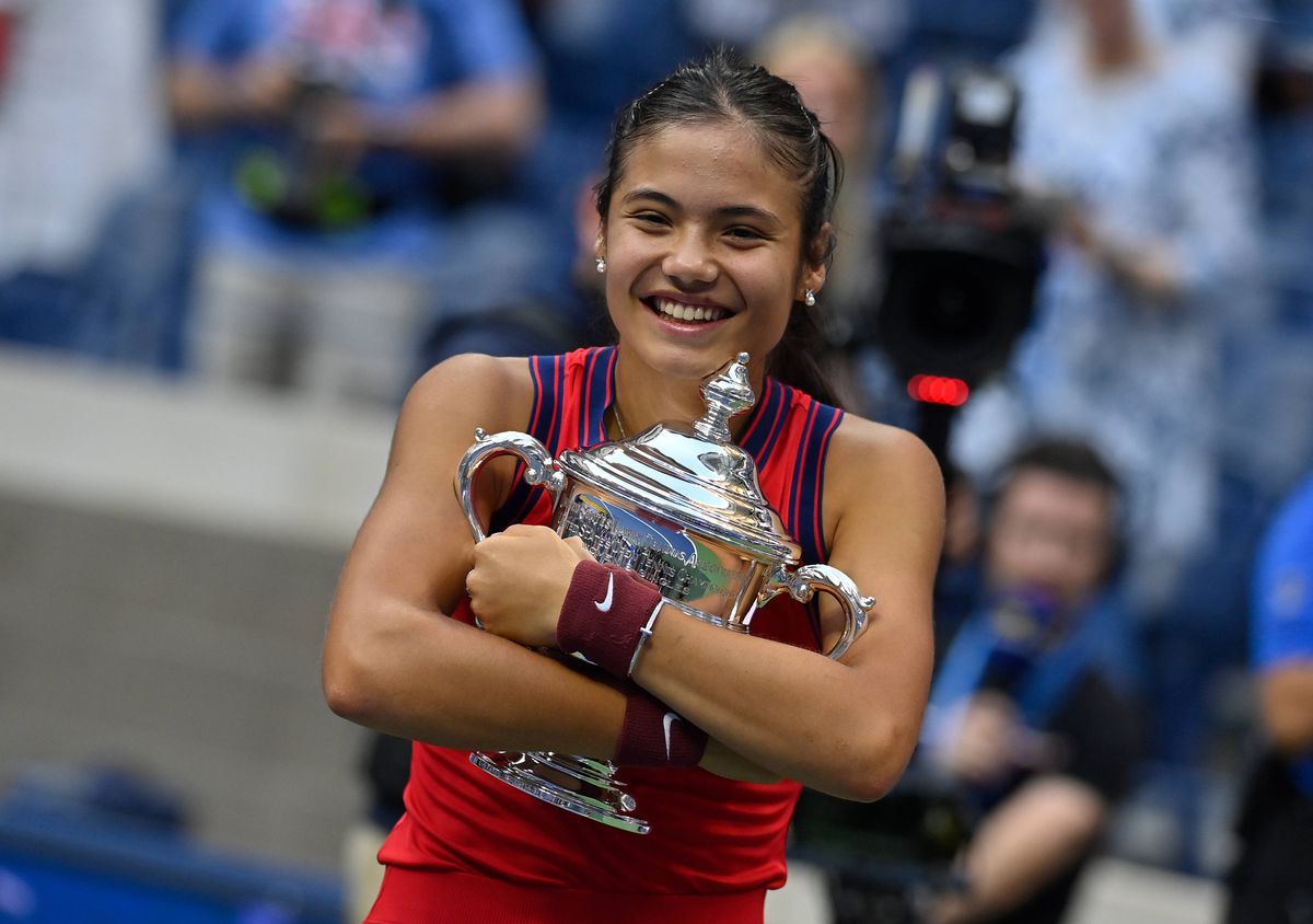 Emma Raducanu, trofeu US Open 2021