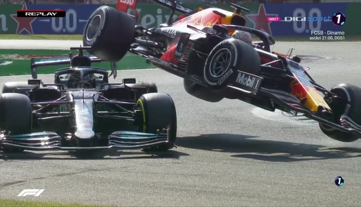 Accident Hamilton - Verstappen MP al Italiei + Imagini MP al Italiei