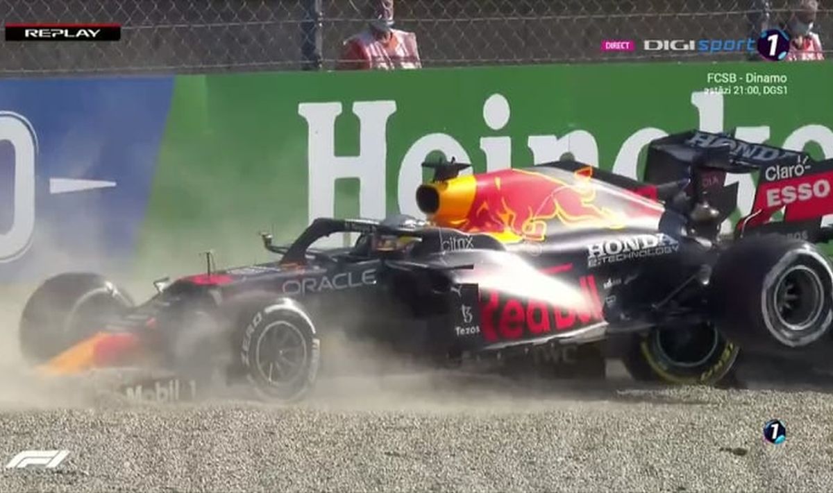 Accident Hamilton - Verstappen MP al Italiei + Imagini MP al Italiei