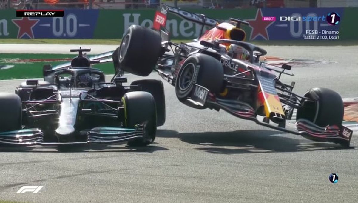 Accident Hamilton - Verstappen MP al Italiei + Imagini MP al Italiei