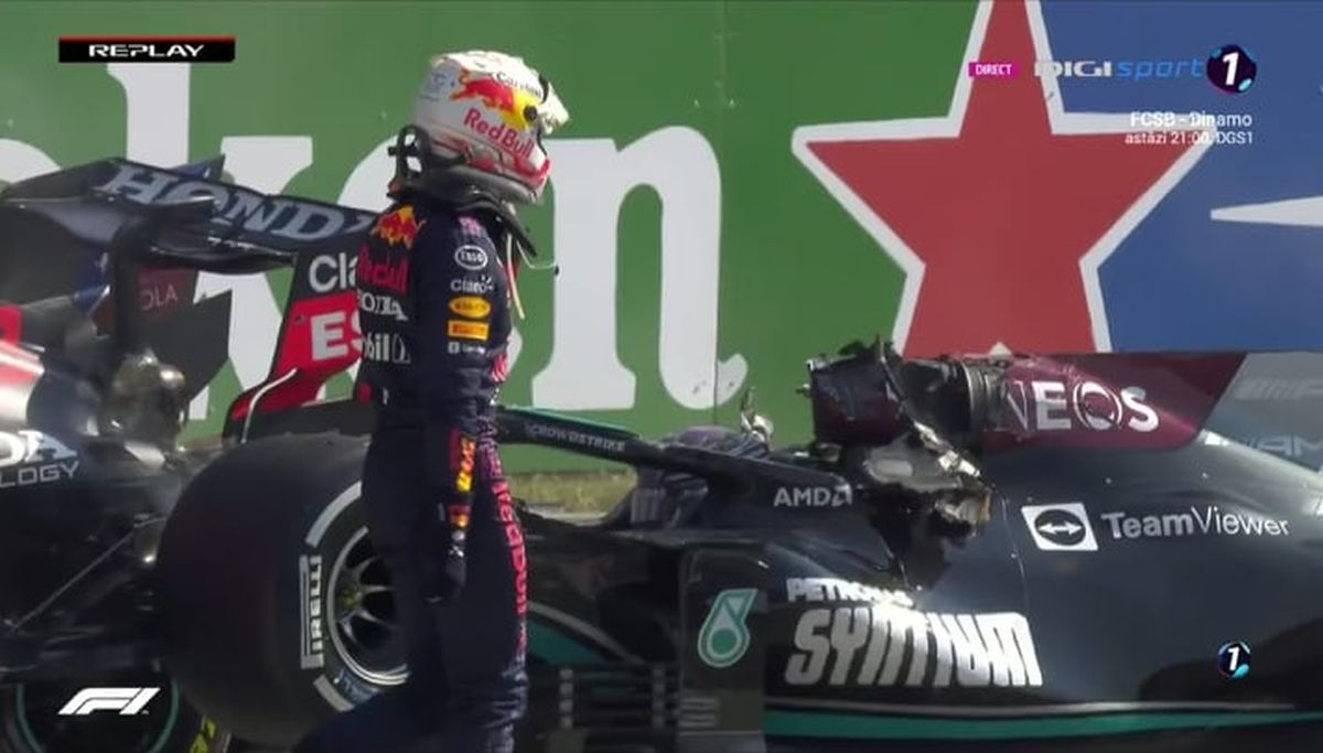 Accident Hamilton - Verstappen MP al Italiei + Imagini MP al Italiei