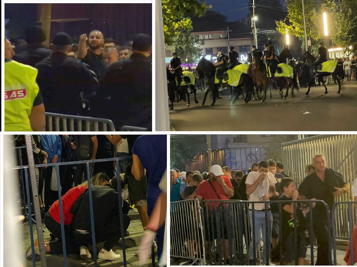 Incidente la porți înainte de FCSB - Dinamo » Intervenție în forță a Jandarmeriei, cu gaze lacrimogene. Unei femei i s-a făcut rău