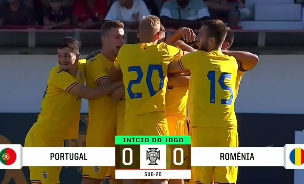 Duțu, gol în secunda 9 în Portugalia U20 - România U20