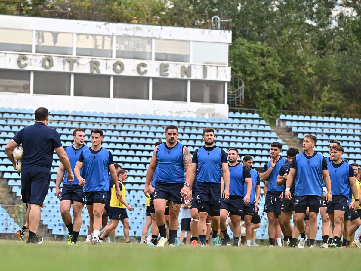 Naționala de rugby masculin s-a antrenat pe Stadionul Cotroceni