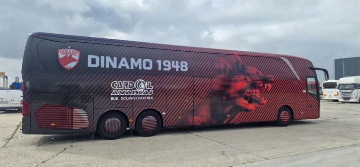 Noul autocar al lui Dinamo are numărul de înmatriculare al vechiului de la fcsb