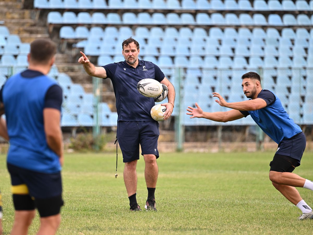 Naționala de rugby masculin s-a antrenat pe Stadionul Cotroceni