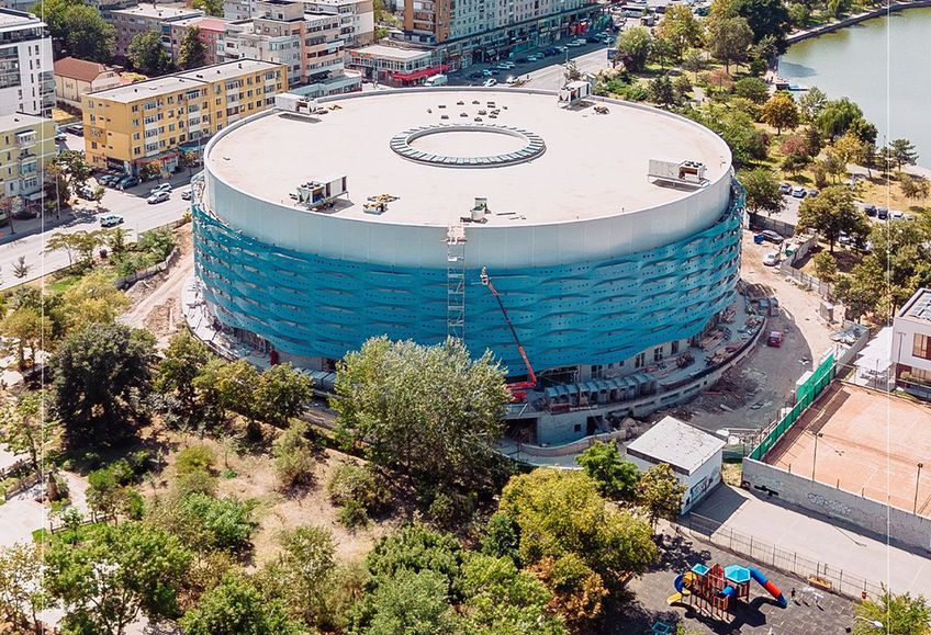 Sala Polivalentă din Tulcea, tot mai aproape de finalizare // foto: Facebook