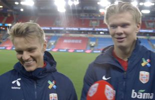 Ne-au demolat și acum râd de noi! Ce au declarat Haaland și Odegaard după Norvegia - România: „Trebuia să dau 5 sau 6 goluri! A fost secetă”