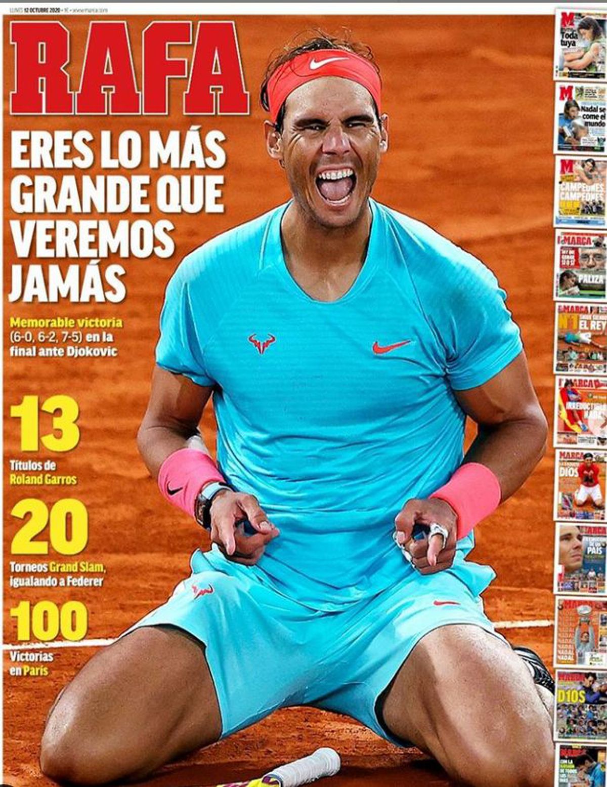 Roland Garros. Presa internațională, cuvinte memorabile pentru Rafael Nadal: „Ești cel mai mare pe care îl vom vedea vreodată!”