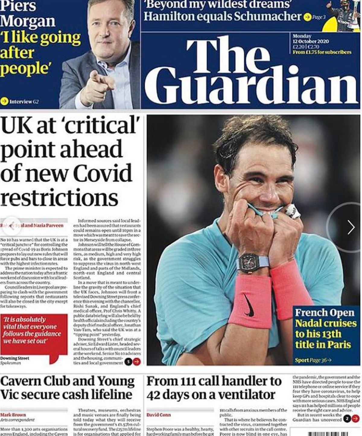 Roland Garros. Presa internațională, cuvinte memorabile pentru Rafael Nadal: „Ești cel mai mare pe care îl vom vedea vreodată!”