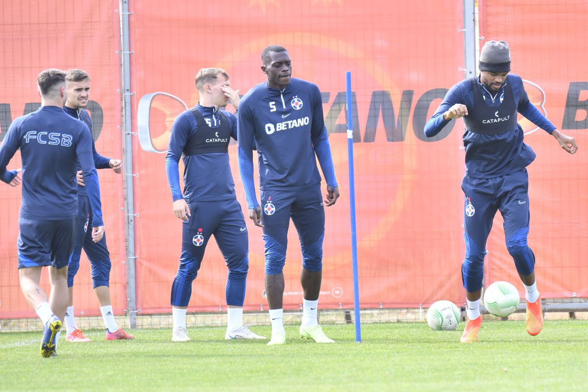Antrenament FCSB înaintea returului cu Silkeborg