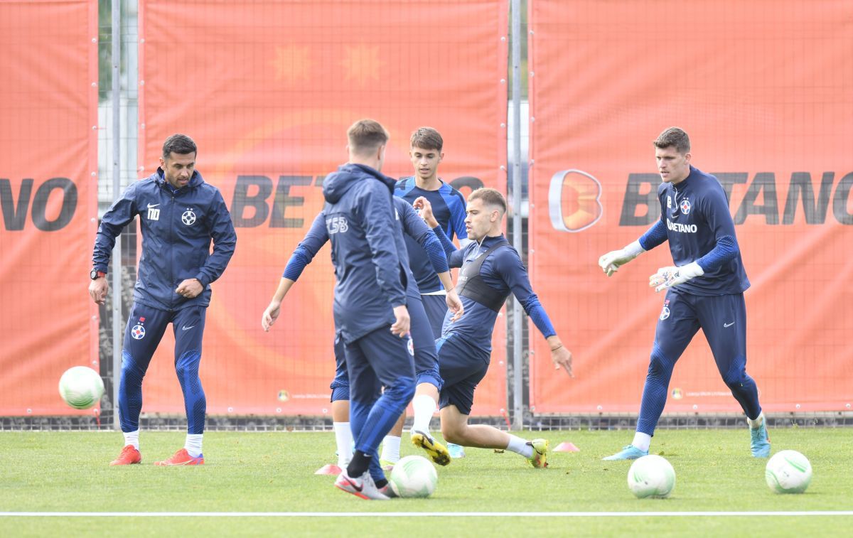 Antrenament FCSB înaintea returului cu Silkeborg