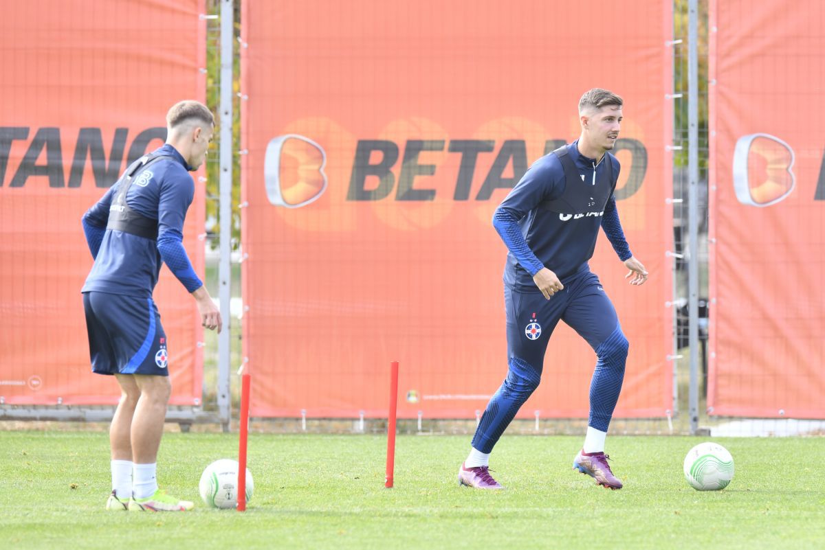 Antrenament FCSB înaintea returului cu Silkeborg