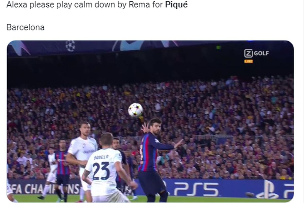 Internetul râde de Pique după gafa din Barcelona - Inter » Cele mai tari glume la adresa fundașului