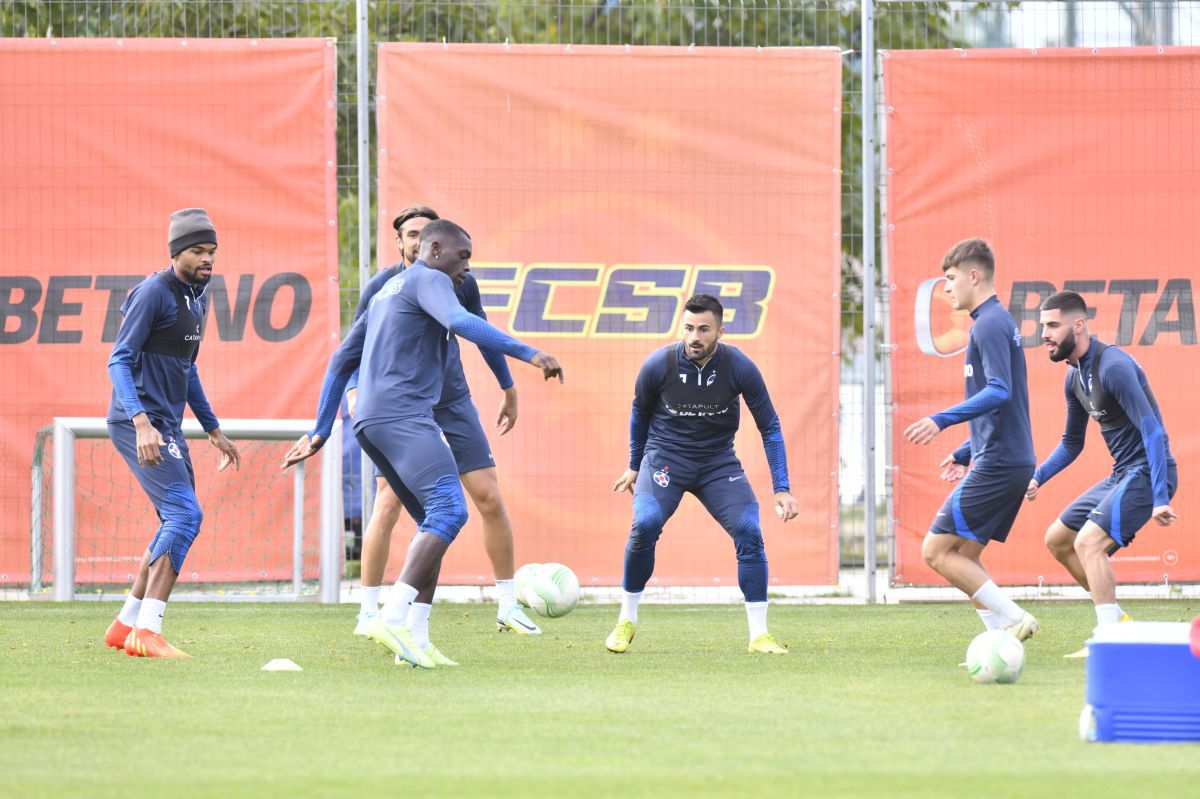 Antrenament FCSB înaintea returului cu Silkeborg