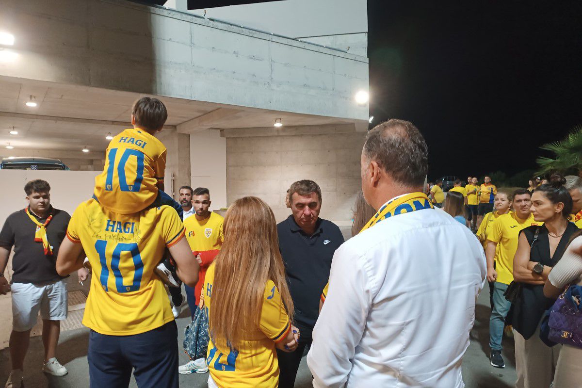 Surpriză! În ce loc din stadion s-a dus Gică Hagi la Cipru - România