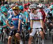 Remco Evenepoel, campion olimpic și mondial, și Tadej Pogacar, campion mondial, la startul cursei FOTO Imago Images