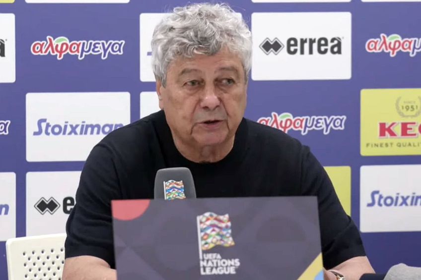 Mircea Lucescu, la conferința de presă