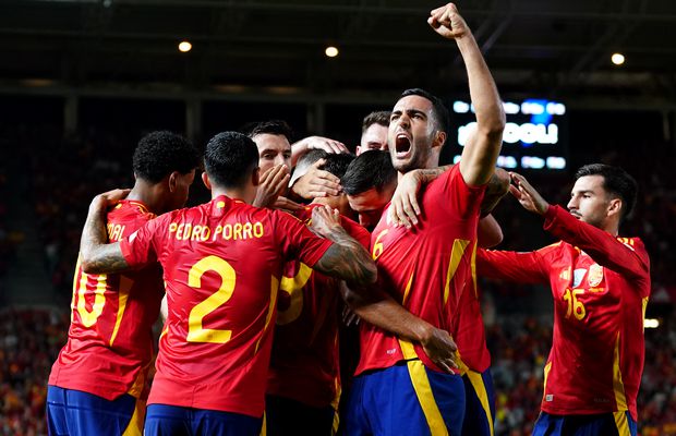 Spania - Danemarca 1-0 » Victorie la limită obținută de campioana Europei, care urcă pe prima poziție a grupei