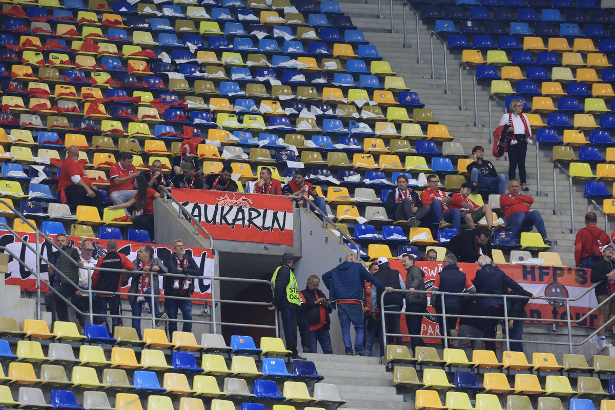 Imagini de pe Arena Națională, înainte de România - Austria