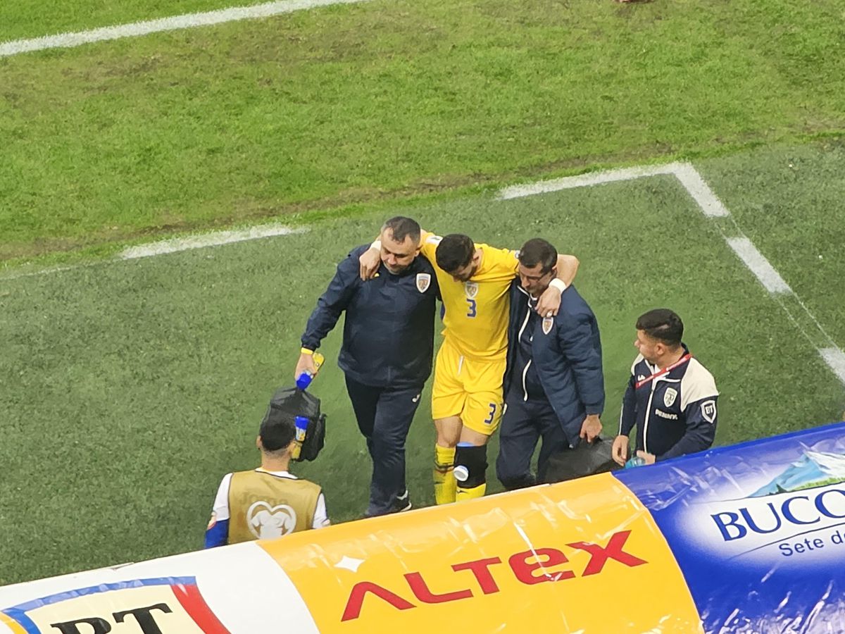 Mihai Popescu a ieșit accidentat din România - Austria