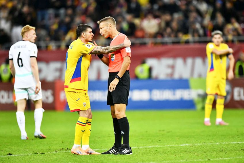 Valentin Mihăilă a cerut penalty în România - Austria // foto: Cristi Preda (GSP)
