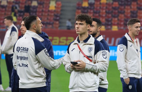 Aseară a fost în lotul lui Mircea Lucescu, iar azi s-a prezentat în cantonamentul României U21: „După ce a bifat primele minute”