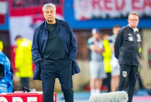 Mircea Lucescu la meciul tur cu Austria / FOTO:Imago