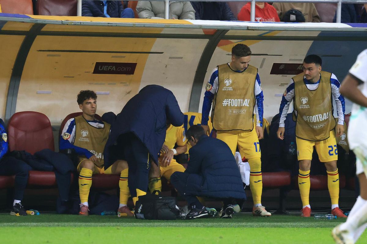 Mihai Popescu a ieșit accidentat din România - Austria