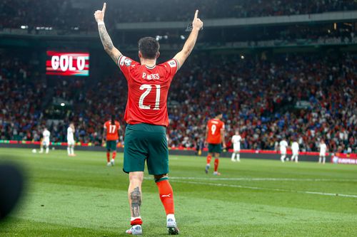 Ruben Neves i-a dedicat lui Diogo Jota golul victoriei cu Irlanda // FOTO: Imago Images