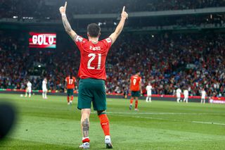 Gestul lui Ruben Neves după marcarea primului său gol la naționala Portugaliei: „Asta s-a întâmplat datorită lui Diogo”