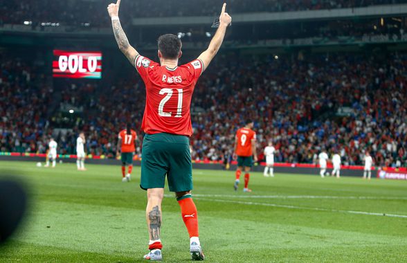Gestul lui Ruben Neves după marcarea primului său gol la naționala Portugaliei: „Asta s-a întâmplat datorită lui Diogo”