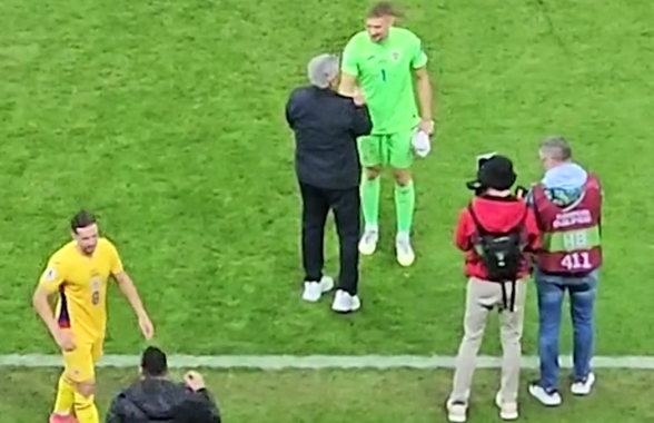 Singurul tricolor strâns în brațe zeci de secunde de Mircea Lucescu a dezvăluit ce i-a spus după meci: „Asta mi-a spus”