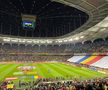 Scenografii la startul meciului Austria - România