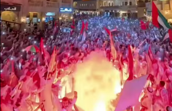 Olăroiu i-a scos pe arabi pe străzi » Imagini incredibile după victoria care o duce pe naționala din Emiratele Arabe Unite mai aproape de turneul final