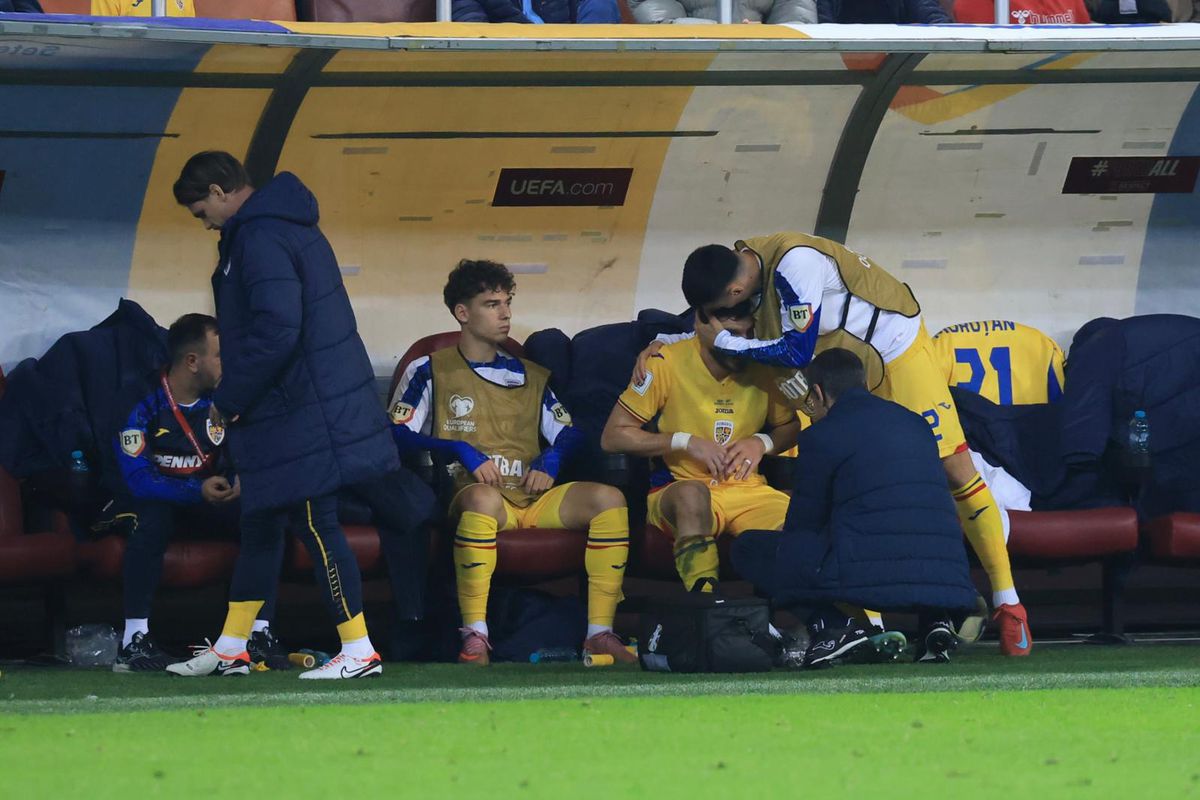 Mihai Popescu a ieșit accidentat din România - Austria