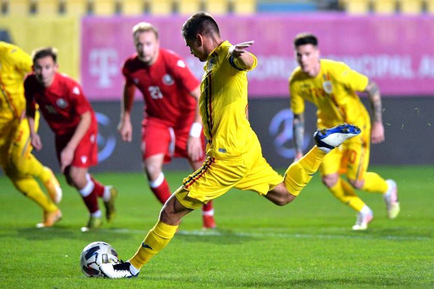 Răzvan Marin a înscris din penalty în România - Belarus 5-3