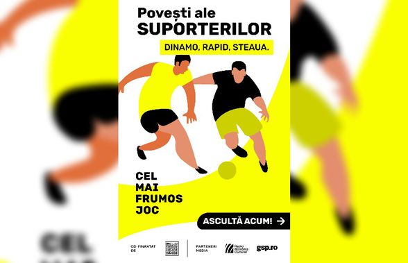 S-a lansat „Cel mai frumos joc”, un podcast despre fotbal » În primul sezon sunt poveștile suporterilor lui Dinamo Rapid, Steaua