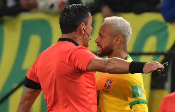 Neymar a urlat și l-a împins pe arbitru! Reacția stranie a „centralului”