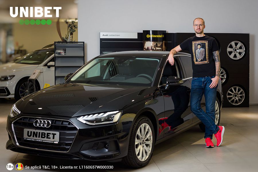 Campania Unibet cu premii în autoturisme Audi A4 continuă până la finalul lunii noiembrie