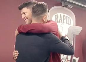 Moment special între Săpunaru și Mirel Rădoi: „Spiritul Rapidului i se datorează, îmi pare rău că n-am jucat la aceeași echipă”