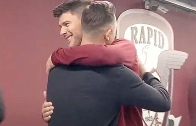 Moment special între Cristi Săpunaru și Mirel Rădoi: „Spiritul Rapidului i se datorează, îmi pare rău că n-am jucat la aceeași echipă”