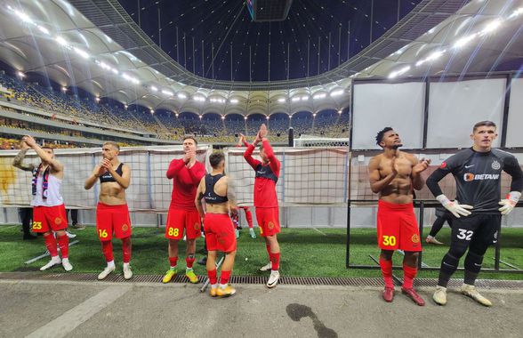 După protest, Peluza Nord i-a dezbrăcat pe jucătorii de la FCSB » Imagini de pe stadion