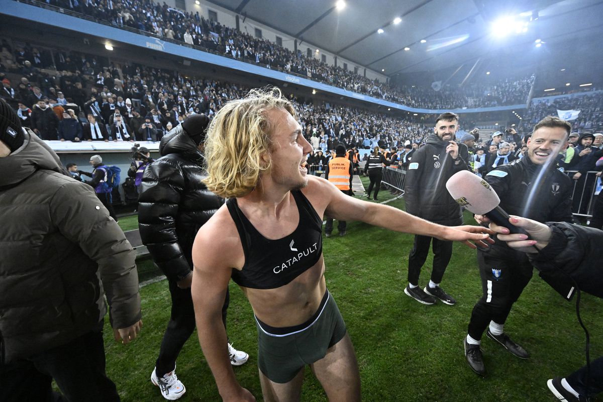 HAOS la Malmo - Elfsborg, meci cu titlul pe masă în Suedia! Alarme de incendiu, plase incendiate și partidă întreruptă » Un penalty a decis campioana